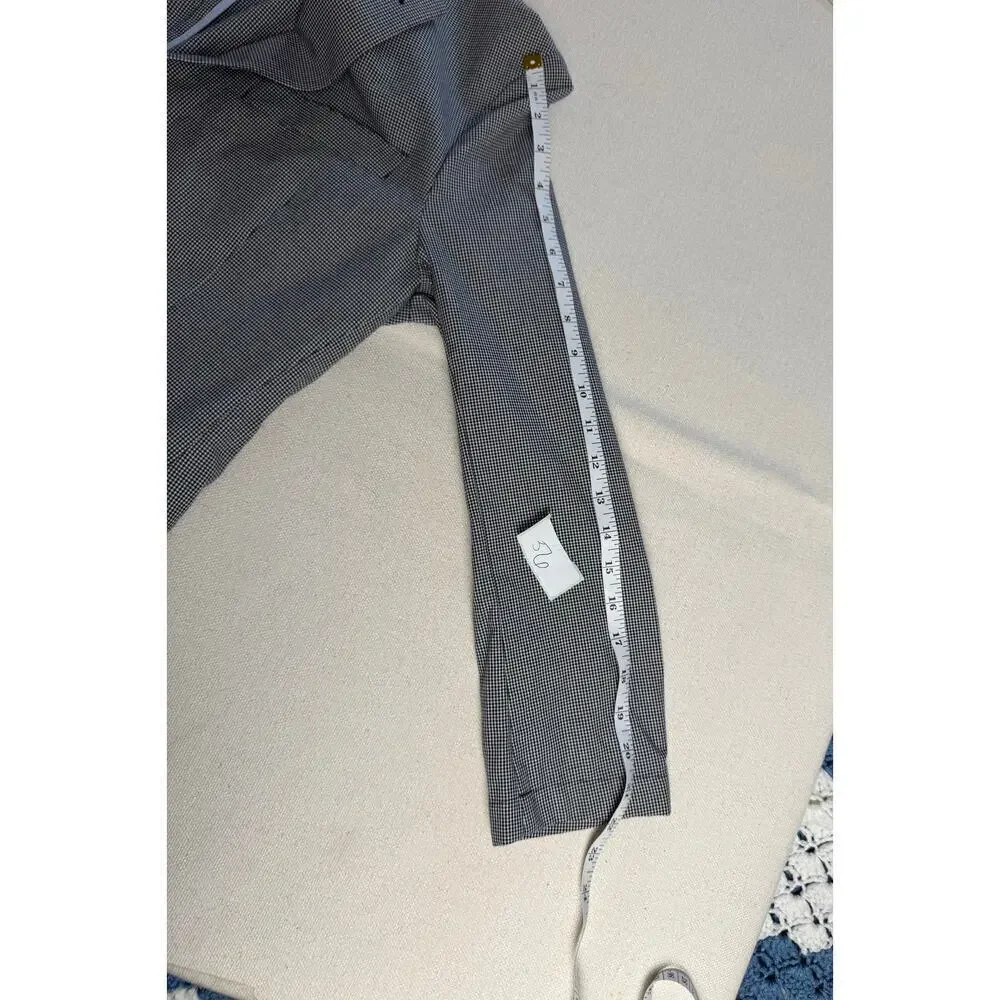 Brooks Brothers Mens Blazer Black White 38S 100% Cotton 346 Regent Sports Coat